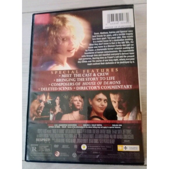 House of Demons DVD Horror Supernatural Movie Amber Benson 2017 GUC - Picture 3 of 3